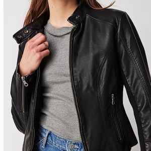 Free People We the Free Leather Jacket